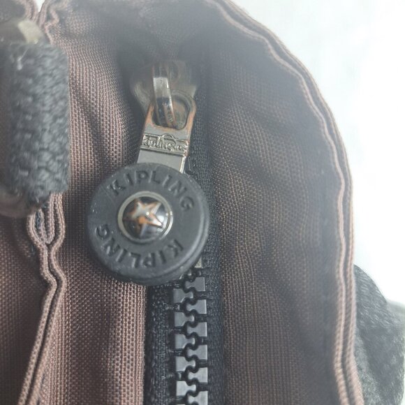 Kipling Chambray Double Handle Hand Bag Brown - Pre-Owned - Authentic - Picture 8 of 16